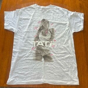 NWOT Tate McRae Grey Pink Star T Shirt Miss Possessive